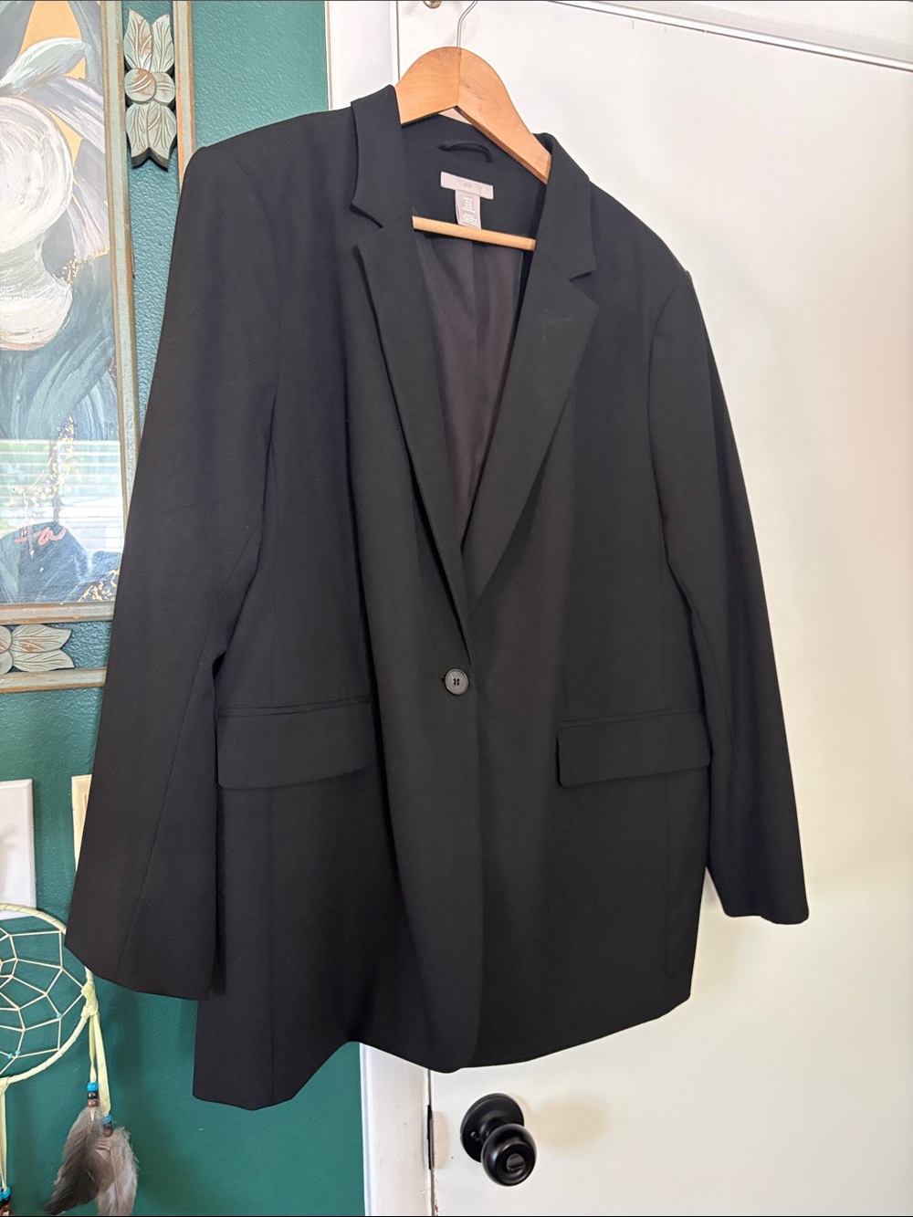 H&M Black Single-Button Women’s Blazer